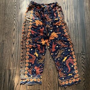 Farm rio straight style silk leopard print size s